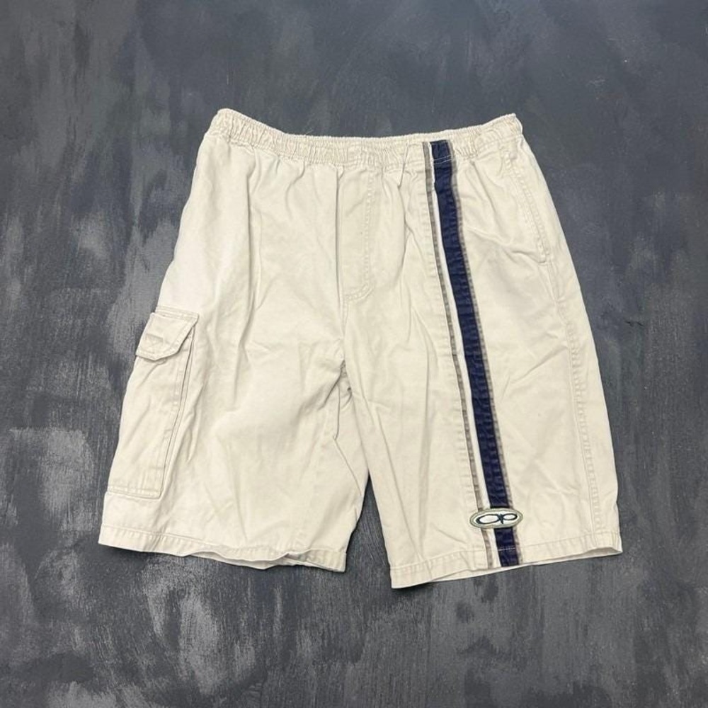Ocean Pacific Cargo Short Mens 32 Beige 2000s Y2K Surf